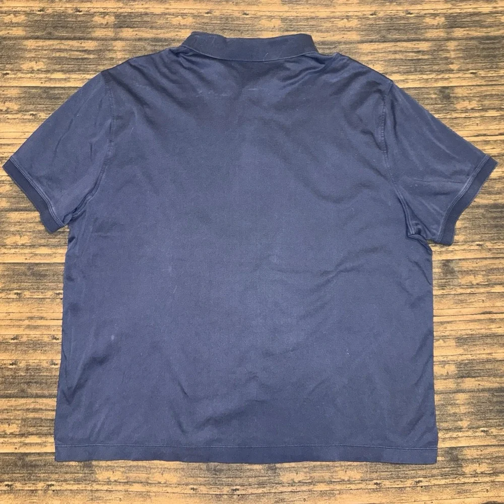 BANANA REPUBLIC Blue Luxe Touch Performance Polo Shirt Size XL
